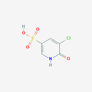 molecular formula C5H4ClNO4S B13002622 5-Chloro-6-hydroxypyridine-3-sulfonic acid 