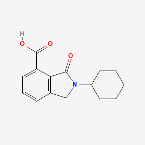 molecular formula C15H17NO3 B1300263 2-环己基-3-氧代-2,3-二氢-1H-异吲哚-4-羧酸 CAS No. 626205-17-2