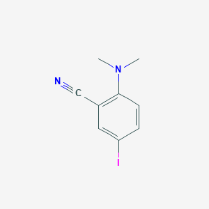 molecular formula C9H9IN2 B13002640 2-(Dimethylamino)-5-iodobenzonitrile 