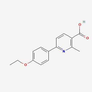 6-(4-Ethoxyphenyl)-2-methylnicotinic acid