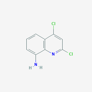 molecular formula C9H6Cl2N2 B13002653 2,4-Dichloroquinolin-8-amine 