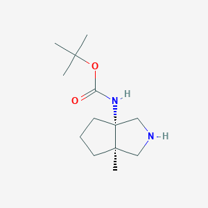 tert-Butyl ((3aS,6aR)-6a-methylhexahydrocyclopenta[c]pyrrol-3a(1H)-yl)carbamate