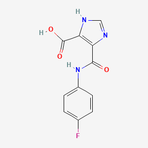 B1300271 5-(4-Fluoro-phenylcarbamoyl)-3H-imidazole-4-carboxylic acid CAS No. 575497-25-5