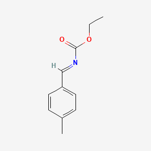 molecular formula C11H13NO2 B13002735 Ethyl 4-methylbenzylidenecarbamate 