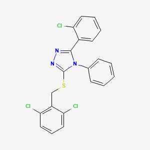 3-(2-Chloro-phenyl)-5-(2,6-dichloro-benzylsulfanyl)-4-phenyl-4H-[1,2,4]triazole