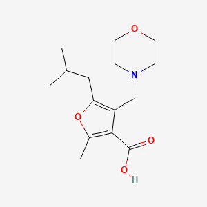 5-Isobutyl-2-methyl-4-morpholin-4-ylmethyl-furan-3-carboxylic acid
