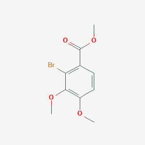 molecular formula C10H11BrO4 B13002799 Methyl 2-bromo-3,4-dimethoxybenzoate CAS No. 132185-19-4