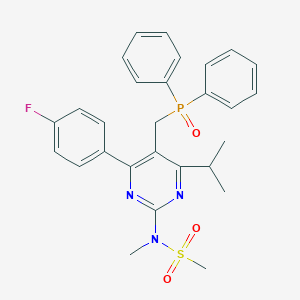 molecular formula C28H29FN3O3PS B130028 N-[5-(Diphenylphosphinoylmethyl)-4-(4-fluorophenyl)-6-isopropylpyrimidin-2-yl]-N-methylmethanesulfonamide CAS No. 289042-10-0