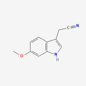 molecular formula C11H10N2O B1300280 2-(6-甲氧基-1H-吲哚-3-基)乙腈 CAS No. 23084-35-7
