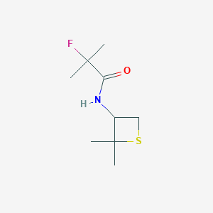 molecular formula C9H16FNOS B13002854 N-(2,2-Dimethylthietan-3-yl)-2-fluoro-2-methylpropanamide 