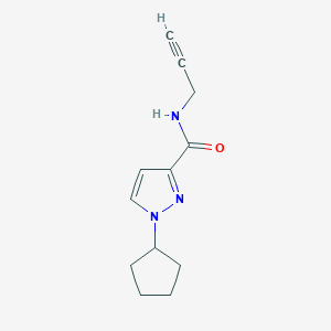 1-Cyclopentyl-N-(prop-2-yn-1-yl)-1H-pyrazole-3-carboxamide