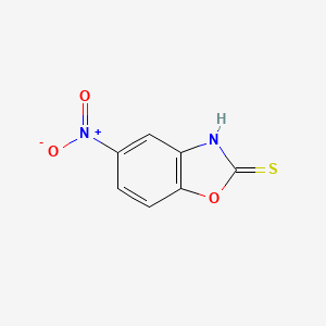 molecular formula C7H4N2O3S B1300290 5-硝基苯并[d]恶唑-2(3H)-硫酮 CAS No. 22876-21-7