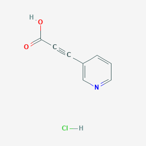 molecular formula C8H6ClNO2 B13002900 3-(Pyridin-3-yl)propiolic acid hydrochloride 