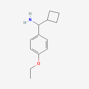 molecular formula C13H19NO B13002906 Cyclobutyl(4-ethoxyphenyl)methanamine 