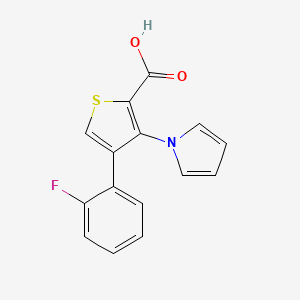 4-(2-Fluoro-phenyl)-3-pyrrol-1-yl-thiophene-2-carboxylic acid