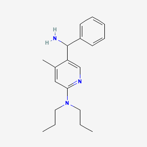 5-(Amino(phenyl)methyl)-4-methyl-N,N-dipropylpyridin-2-amine