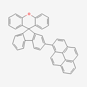 molecular formula C41H24O B13002952 2-(Pyren-1-yl)spiro[fluorene-9,9'-xanthene] 