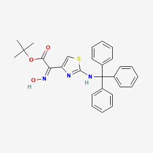 (Z)-tert-Butyl2-(hydroxyimino)-2-(2-(tritylamino)thiazol-4-yl)acetate