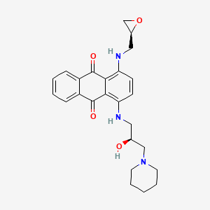 1-(((S)-2-Hydroxy-3-(piperidin-1-yl)propyl)amino)-4-(((S)-oxiran-2-ylmethyl)amino)anthracene-9,10-dione