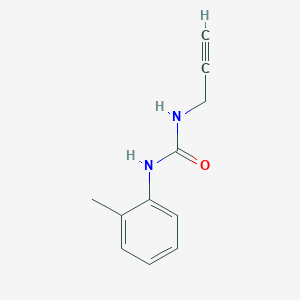 molecular formula C11H12N2O B13002996 1-(Prop-2-yn-1-yl)-3-(o-tolyl)urea 