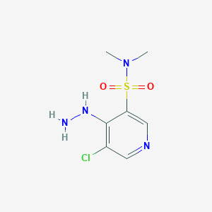 5-Chloro-4-hydrazinyl-N,N-dimethylpyridine-3-sulfonamide