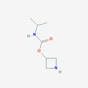 molecular formula C7H14N2O2 B13003017 Azetidin-3-yl isopropylcarbamate 