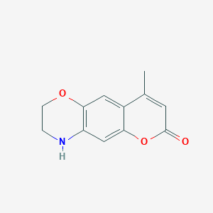 molecular formula C12H11NO3 B1300303 8-Methyl-3,4-dihydro-2H-1,5-dioxa-4-aza-anthracen-6-one CAS No. 424817-15-2