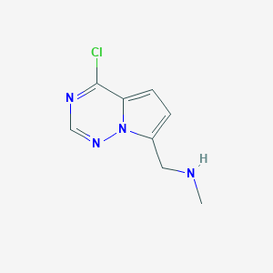 1-(4-Chloropyrrolo[2,1-f][1,2,4]triazin-7-yl)-N-methylmethanamine