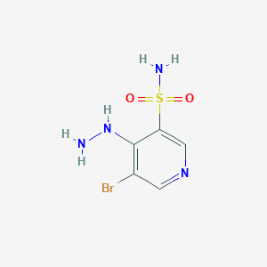 5-Bromo-4-hydrazinylpyridine-3-sulfonamide