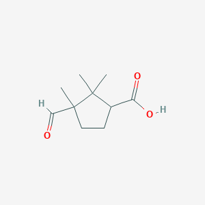 3-Formyl-2,2,3-trimethylcyclopentane-1-carboxylicacid