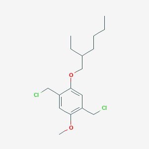 molecular formula C17H26Cl2O2 B130031 1,4-Bis(chloromethyl)-2-((2-ethylhexyl)oxy)-5-methoxybenzene CAS No. 146370-52-7