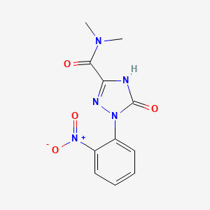 N,N-Dimethyl-1-(2-nitrophenyl)-5-oxo-2,5-dihydro-1H-1,2,4-triazole-3-carboxamide