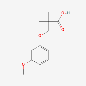 1-((3-Methoxyphenoxy)methyl)cyclobutanecarboxylic acid