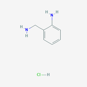 molecular formula C7H11ClN2 B13003143 2-(Aminomethyl)aniline hydrochloride 