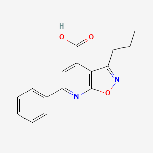 6-Phenyl-3-propylisoxazolo[5,4-b]pyridine-4-carboxylic acid