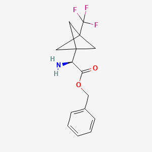 benzyl(2S)-2-amino-2-[3-(trifluoromethyl)bicyclo[1.1.1]pentan-1-yl]acetate