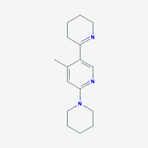 molecular formula C16H23N3 B13003310 4'-Methyl-6'-(piperidin-1-yl)-3,4,5,6-tetrahydro-2,3'-bipyridine 