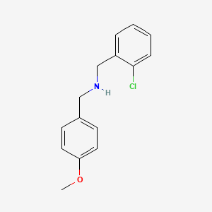 molecular formula C15H16ClNO B1300333 (2-氯苄基)-(4-甲氧基苄基)-胺 CAS No. 436088-70-9