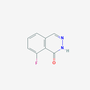 molecular formula C8H5FN2O B13003333 1(2H)-Phthalazinone, 8-fluoro- CAS No. 23928-53-2