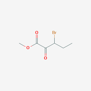 molecular formula C6H9BrO3 B13003361 Methyl 3-bromo-2-oxopentanoate 