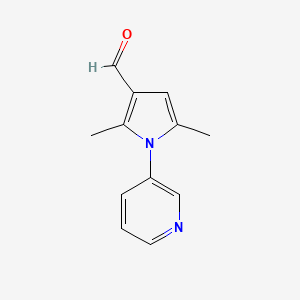 molecular formula C12H12N2O B1300341 2,5-Dimethyl-1-pyridin-3-yl-1H-pyrrole-3-carbaldehyde CAS No. 35711-47-8