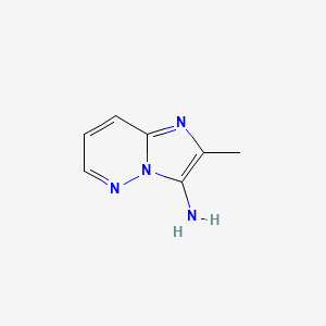 molecular formula C7H8N4 B13003418 2-Methylimidazo[1,2-b]pyridazin-3-amine 