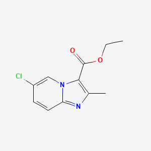 molecular formula C11H11ClN2O2 B1300343 Ethyl 6-chloro-2-methylimidazo[1,2-a]pyridine-3-carboxylate CAS No. 330858-13-4