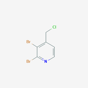 molecular formula C6H4Br2ClN B13003490 2,3-Dibromo-4-(chloromethyl)pyridine 