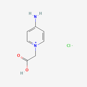 molecular formula C7H9ClN2O2 B13003491 4-Amino-1-(carboxymethyl)pyridin-1-ium chloride 