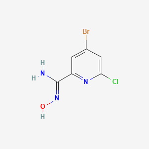 4-Bromo-6-chloro-N-hydroxypicolinimidamide