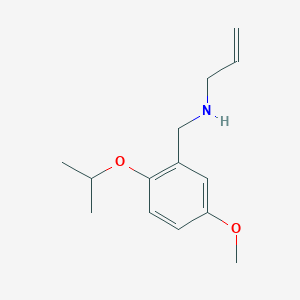 molecular formula C14H21NO2 B13003537 N-(2-Isopropoxy-5-methoxybenzyl)prop-2-en-1-amine 