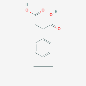 molecular formula C14H18O4 B13003564 2-(4-(tert-Butyl)phenyl)succinic acid 