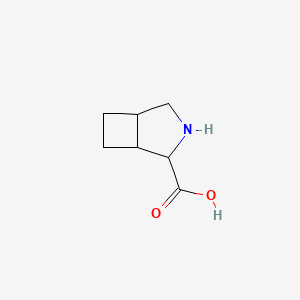 molecular formula C7H11NO2 B13003646 3-Azabicyclo[3.2.0]heptane-2-carboxylic acid 