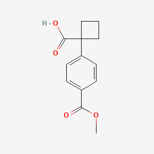 1-(4-(Methoxycarbonyl)phenyl)cyclobutanecarboxylic acid